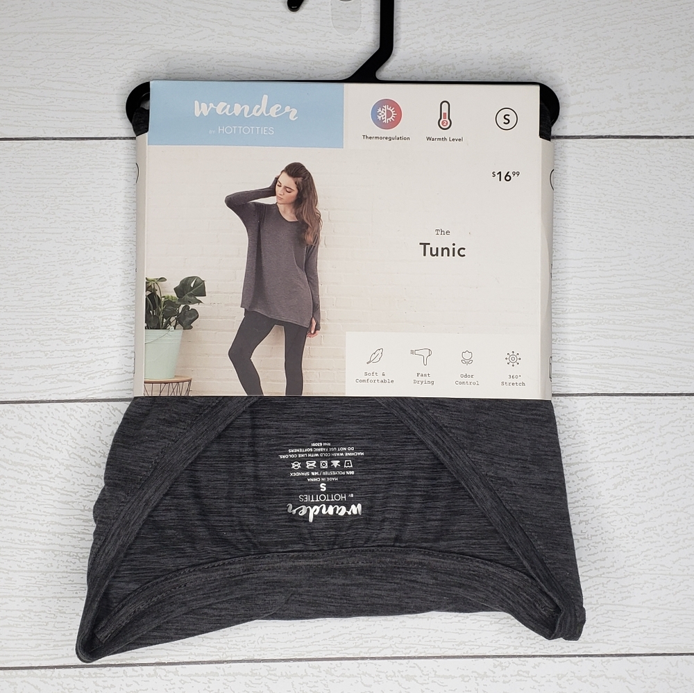 Wander tunic- heather grey